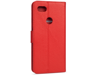 Premium Leather Wallet Case for Google Pixel 3 XL - Red