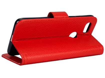 Premium Leather Wallet Case for Google Pixel 3 XL - Red