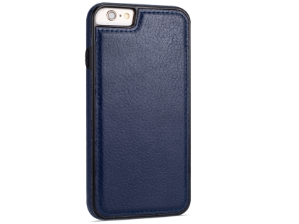 Synthetic Leather Back Cover for iPhone 6s Plus/6 Plus - Midnight Blue Hard Case