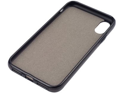 Synthetic Leather Back Cover for iPhone Xs/X - Brown