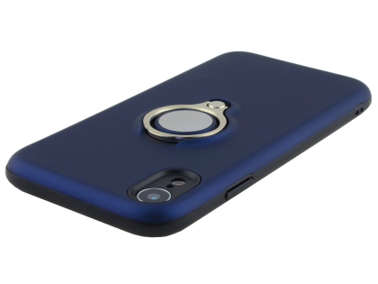 Impact Case With Ring Holder for iPhone XR - Midnight Blue