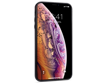 Synthetic Leather Back Cover for iPhone Xs Max - Brown