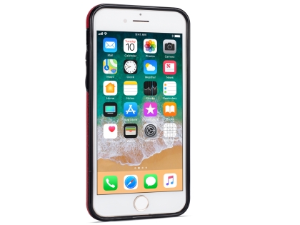 Synthetic Leather Back Cover for iPhone 6s Plus/6 Plus - Red