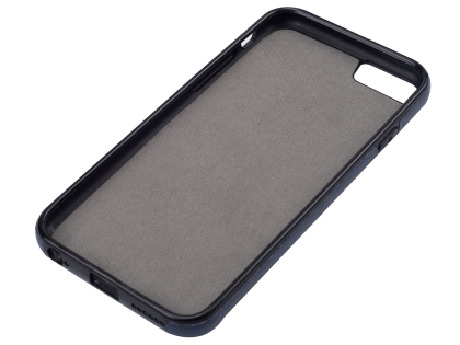Synthetic Leather Back Cover for iPhone 6s Plus/6 Plus - Midnight Blue