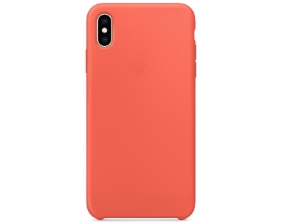 Silicone Case for Apple iPhone Xs Max - Nectarine Soft Cover