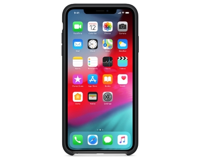 Silicone Case for Apple iPhone Xs Max - Black