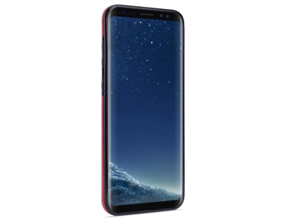 Synthetic Leather Back Cover for Samsung Galaxy S8+ - Red