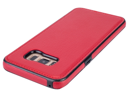 Synthetic Leather Back Cover for Samsung Galaxy S8+ - Red