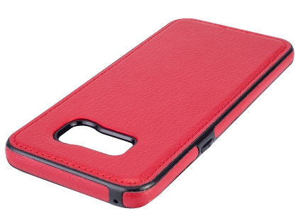Synthetic Leather Back Cover for Samsung Galaxy S8+ - Red