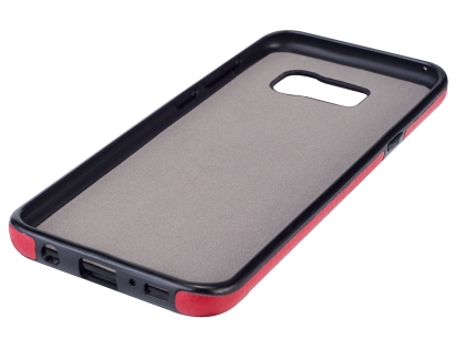 Synthetic Leather Back Cover for Samsung Galaxy S8+ - Red