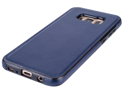Synthetic Leather Back Cover for Samsung Galaxy S8+ - Blue