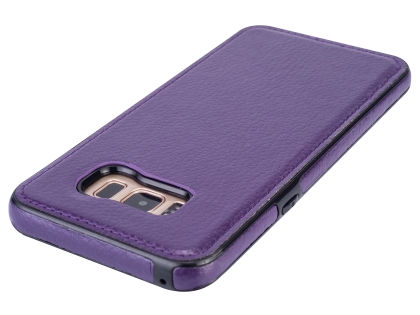 Synthetic Leather Back Cover for Samsung Galaxy S8+ - Purple
