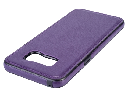 Synthetic Leather Back Cover for Samsung Galaxy S8+ - Purple