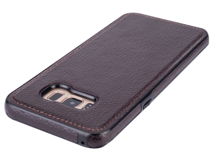 Synthetic Leather Back Cover for Samsung Galaxy S8+ - Brown