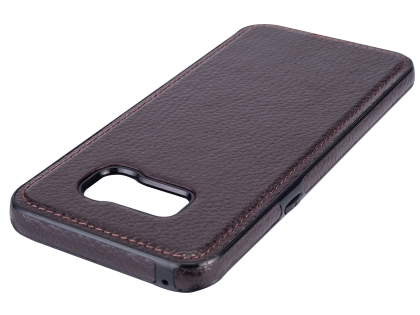 Synthetic Leather Back Cover for Samsung Galaxy S8+ - Brown