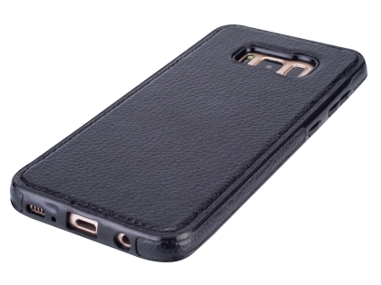 Synthetic Leather Back Cover for Samsung Galaxy S8+ - Black