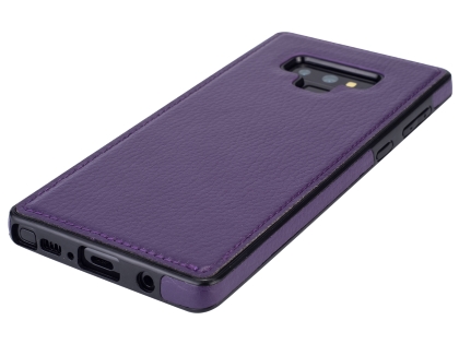 Synthetic Leather Back Cover for Samsung Galaxy Note9 - Purple