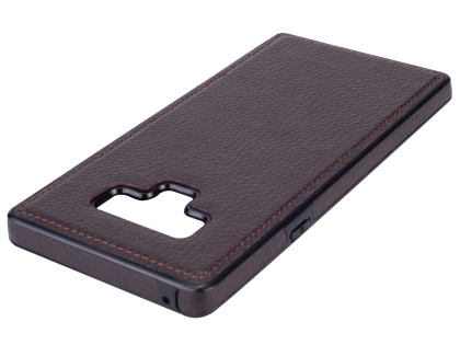 Synthetic Leather Back Cover for Samsung Galaxy Note9 - Brown