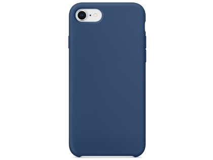 Silicone Case for Apple iPhone 8/7 - Steel Blue Soft Cover