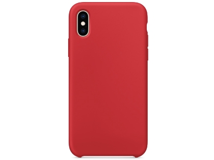 Silicone Case for Apple iPhone Xs - Red