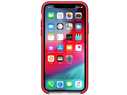 Silicone Case for Apple iPhone Xs - Red