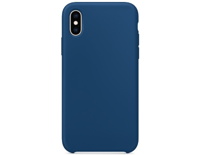 Silicone Case for Apple iPhone Xs - Blue Silicone Case for Apple iPhone Xs - Blue