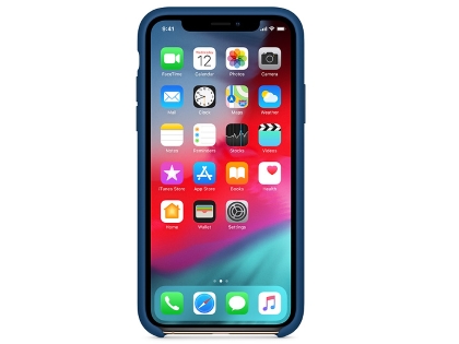 Silicone Case for Apple iPhone Xs - Blue