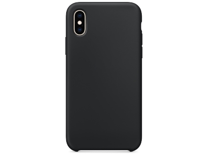 Silicone Case for Apple iPhone Xs - Black