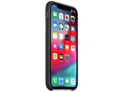 Silicone Case for Apple iPhone Xs - Black