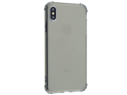 Gel Case with Bumper Edges for iPhone Xs/X - Grey Soft Cover