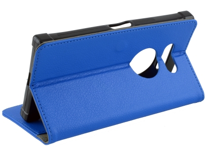 Synthetic Leather Wallet Case with Stand for Razer Phone 2 - Blue