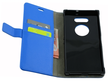 Synthetic Leather Wallet Case with Stand for Razer Phone 2 - Blue