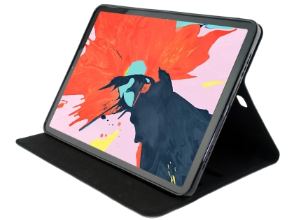 Premium Genuine Leather Slim Portfolio Case with Stand for iPad Pro 11 1st Gen (2018) - Black