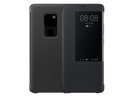 Official Huawei Mate 20 Smart View Flip Case - Black Official Huawei Mate 20 Smart View Flip Case - Black