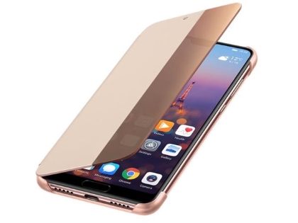 Official Huawei P20 Pro Smart View Flip Case - Pink