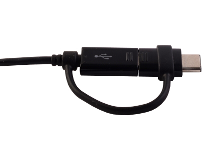Genuine Samsung EP-DG930 Data Cable Combo (Type-C and Micro USB) 1.5 meter - Black Cable & Adapter