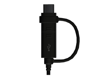 Genuine Samsung EP-DG930 Data Cable Combo (Type-C and Micro USB) 1.5 meter - Black