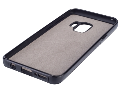 Synthetic Leather Back Cover for Samsung Galaxy S9 - Brown