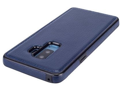 Synthetic Leather Back Cover for Samsung Galaxy S9+ - Blue