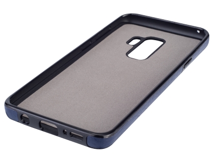 Synthetic Leather Back Cover for Samsung Galaxy S9+ - Blue
