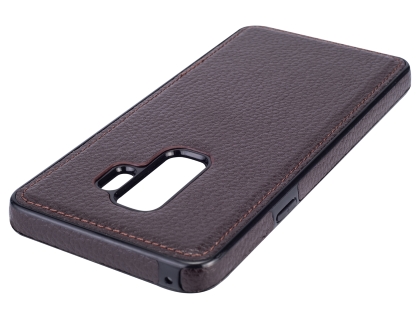 Synthetic Leather Back Cover for Samsung Galaxy S9+ - Brown