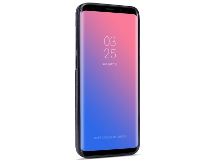 Synthetic Leather Back Cover for Samsung Galaxy S9+ - Black