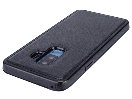 Synthetic Leather Back Cover for Samsung Galaxy S9+ - Black