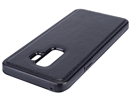 Synthetic Leather Back Cover for Samsung Galaxy S9+ - Black