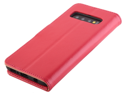 Premium Leather Wallet Case for Samsung Galaxy S10+ - Pink