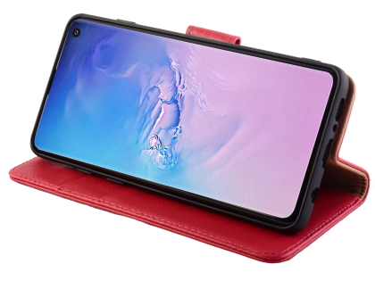 Premium Leather Wallet Case for Samsung Galaxy S10+ - Pink