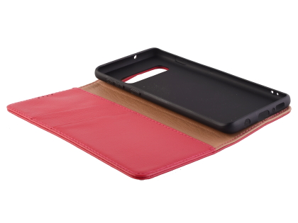 Premium Leather Wallet Case for Samsung Galaxy S10+ - Pink