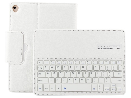 Synthetic Leather Case with Bluetooth Keyboard for iPad Air 3rd Gen (2019) - White