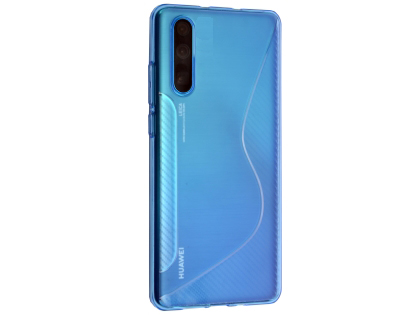 Wave Case for Huawei P30 - Blue Soft Cover