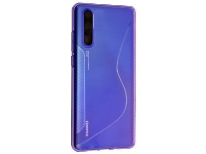 Wave Case for Huawei P30 - Purple Soft Cover